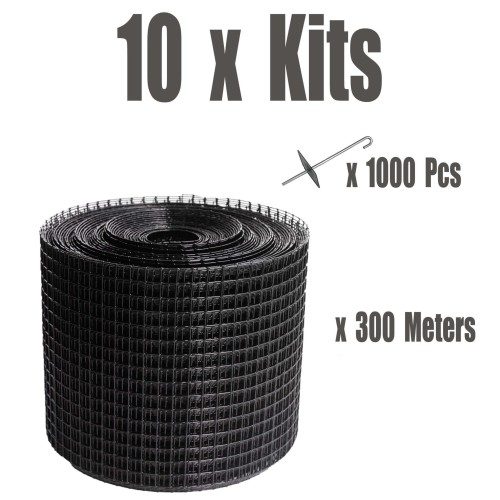 10 x 30M “PRO” PVC Coated Stainless Steel Kits (100 Fasteners per kit)-$130/kit