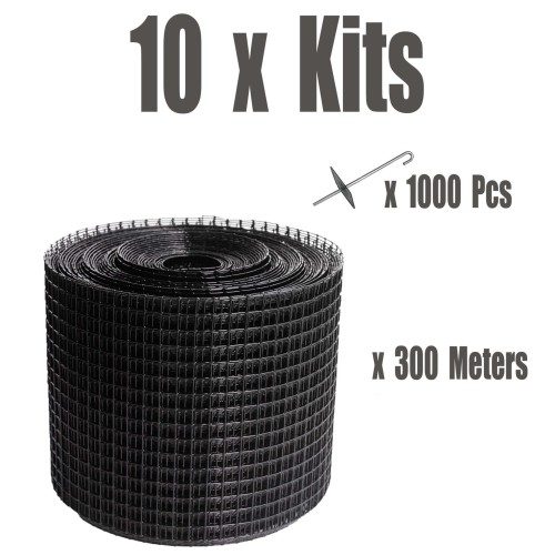 10 x 30M “PRO” PVC Coated Stainless Steel Kits (100 Fasteners per kit)-$110/kit