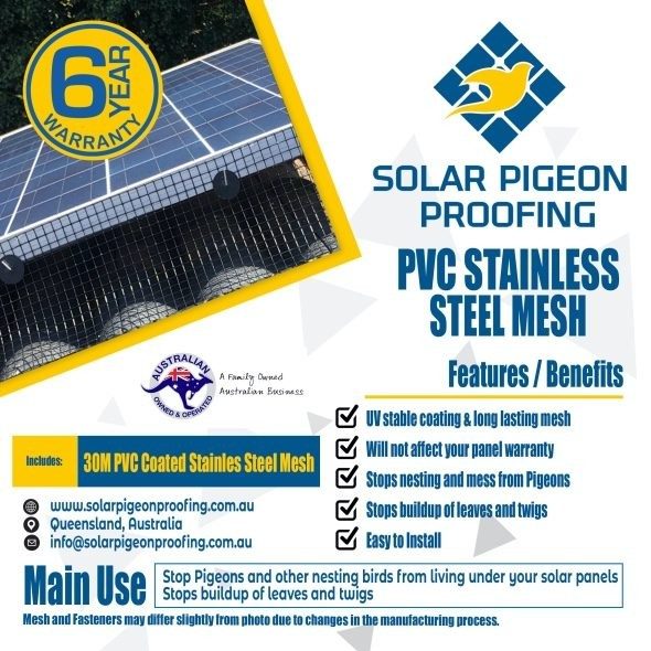 30m PVC Stainless Steel Mesh only (No Fasteners)